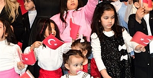 Şehit çocukları ile buluştular