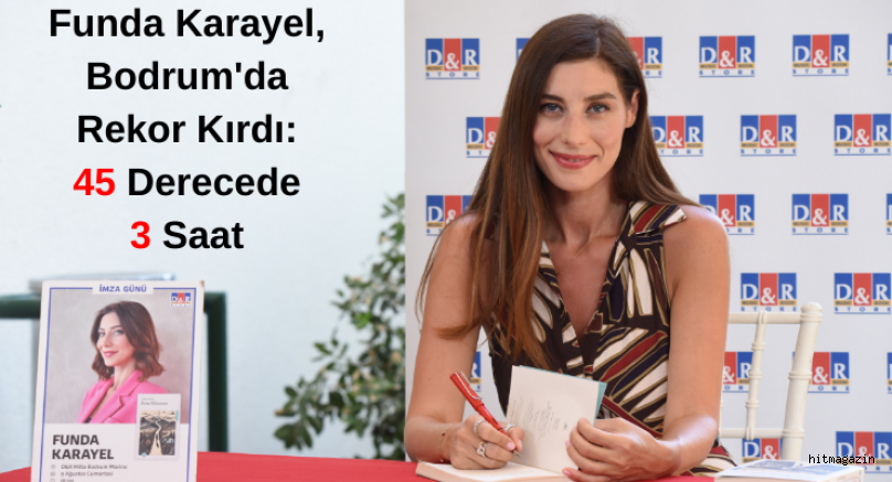 Funda Karayel, Bodrum'da Rekor Kırdı: 45 Derecede 3 Saat 