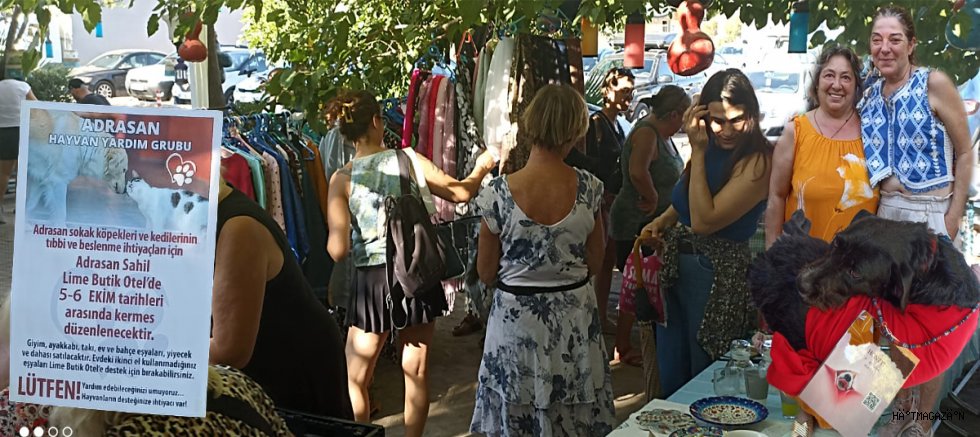 ADRASAN’DA SOKAK HAYVANLARI İÇİN KERMES