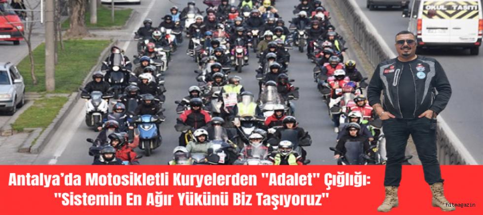 Antalya’da Motosikletli Kuryelerden 