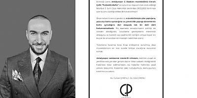 Antalyaspor 2. Başkanı Emrah Çelik Avukatından Basın Bildirisi Geldi