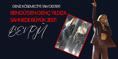 BENGÜ'DEN GENÇ YILDIZA SAHNEDE BÜYÜK JEST