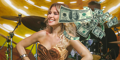 GÜLBEN ERGEN KAYSERİ'DE DOLAR YAĞMURU ALTINDA SAHNE ALDI