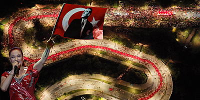 On binlerce Antalyalı Cumhuriyet için yürüdü