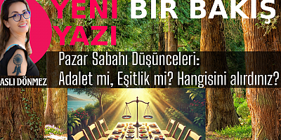 Pazar Sabahı Düşünceleri:  Adalet mi, Eşitlik mi? Hangisini alırdınız?